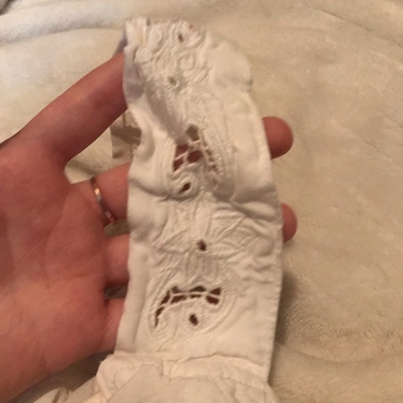 Women’s White Lace Dress With Waist Tie - Picture 7 of 11